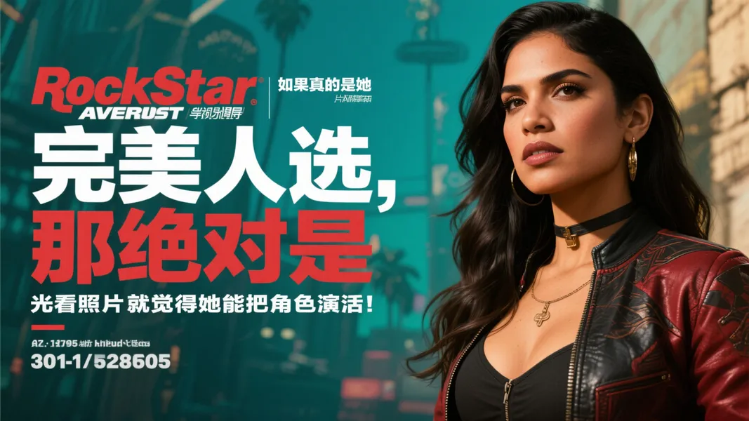 GTA6女主疑似Perez出演：网友惊叹美貌无敌！