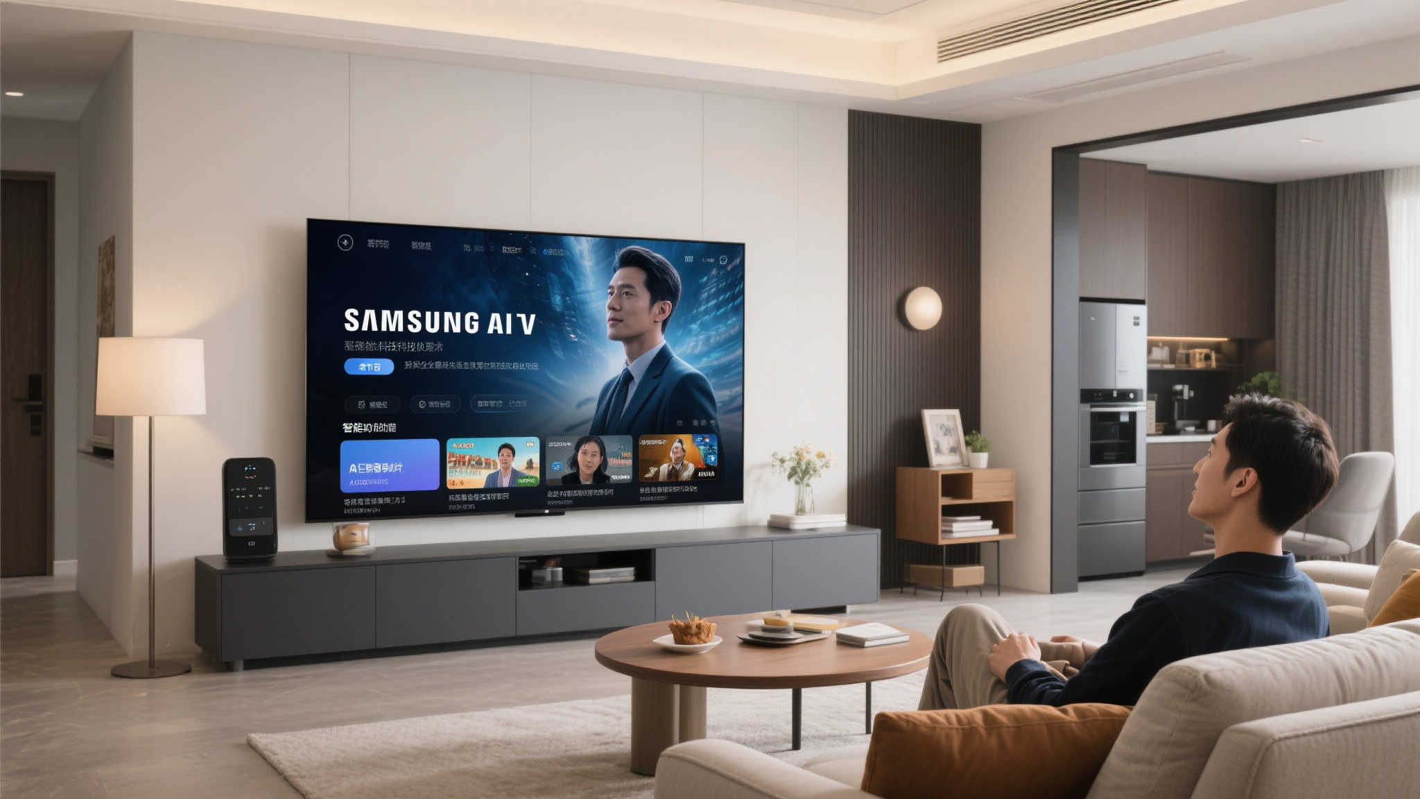 三星AI电视入驻客厅：一块屏幕开启观影娱乐与智慧生活全场景升级